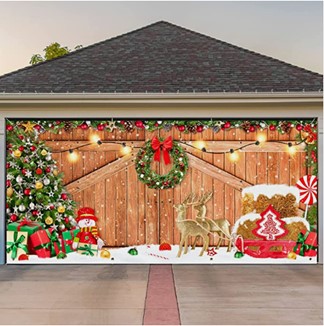 Garage door holiday banner | The Door Master