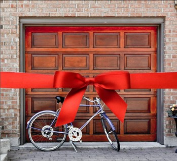 Garage door holiday ribbons | The Door Master